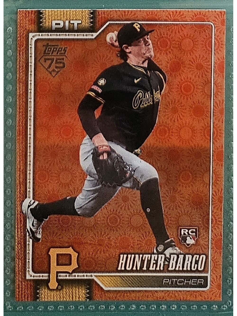 Hunter Barco [Orange Big Apple Foil Variation] #398 -2026 Topps Series 2-Pirates